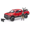 Dodge RAM 2500 Power Wagon con rimorchio e moto Ducati 02502 BRUDER