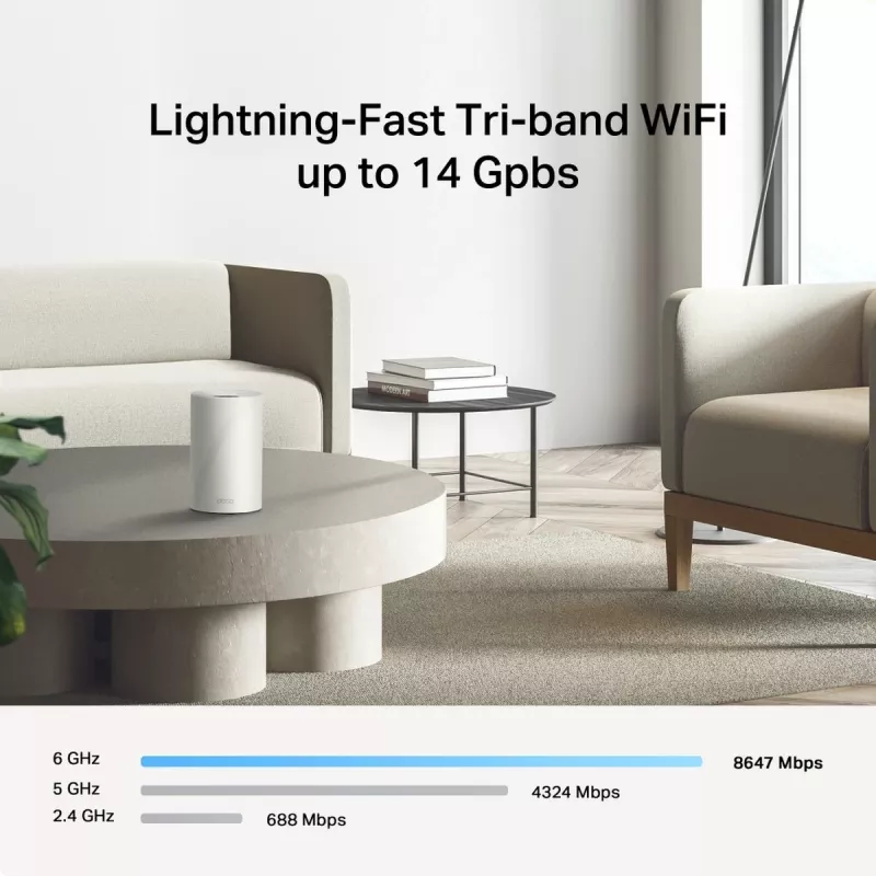 TP-LINK Deco BE68 (confezione da 3) sistema Mesh Wi-Fi 7