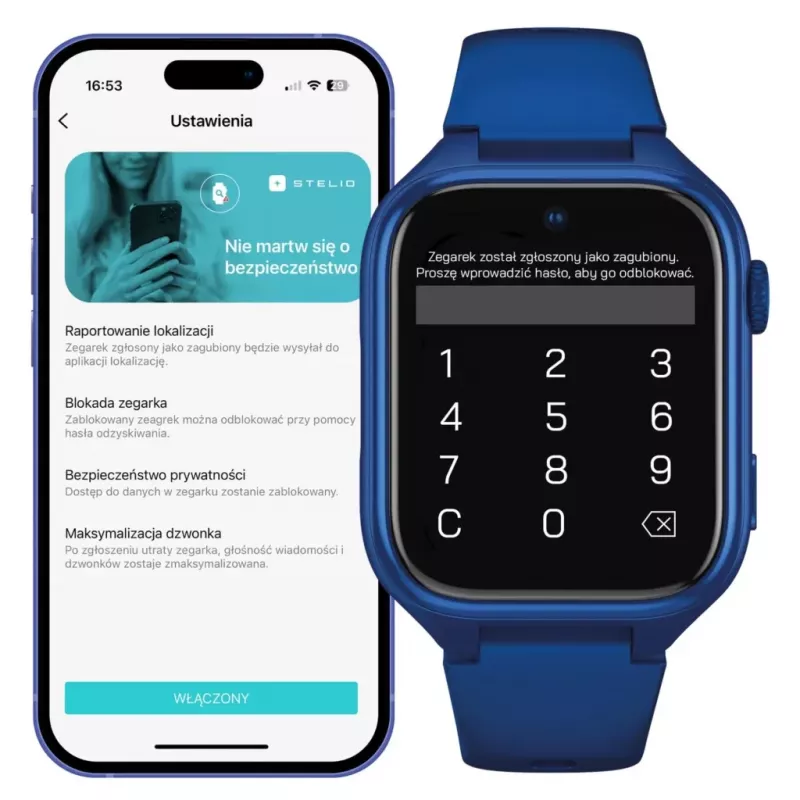 Smartwatch Stelio Junior Pro AI 4G ST-SWJ102-NB — blu navy, connettività 4G