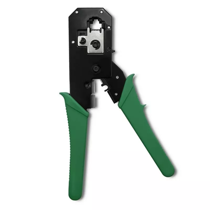 Pinza crimpatrice e taglia cavi QOLTEC 54381 — pinza crimpatrice per connettori di rete modulari e taglia cavi