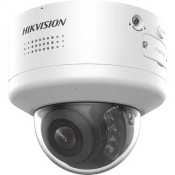 Telecamera di sorveglianza IP dome Hikvision DS-2CD2787G2H-LIPTRZS2U/SL — 8MP 3840×2160, obiettivo motorizzato 2,8–12 mm, per interni/esterni, montaggio a soffitto/parete, bianco