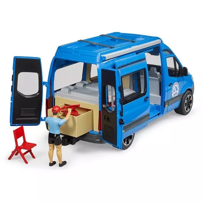 BRUDER Camper MB Sprinter 02684 con conducente – modellino in scala