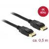 Cavo DisplayPort DeLOCK 85506 0,5 m nero