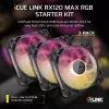 Corsair iCUE LINK RX120 MAX ARGB ventola per case 120mm confezione da 3 nero