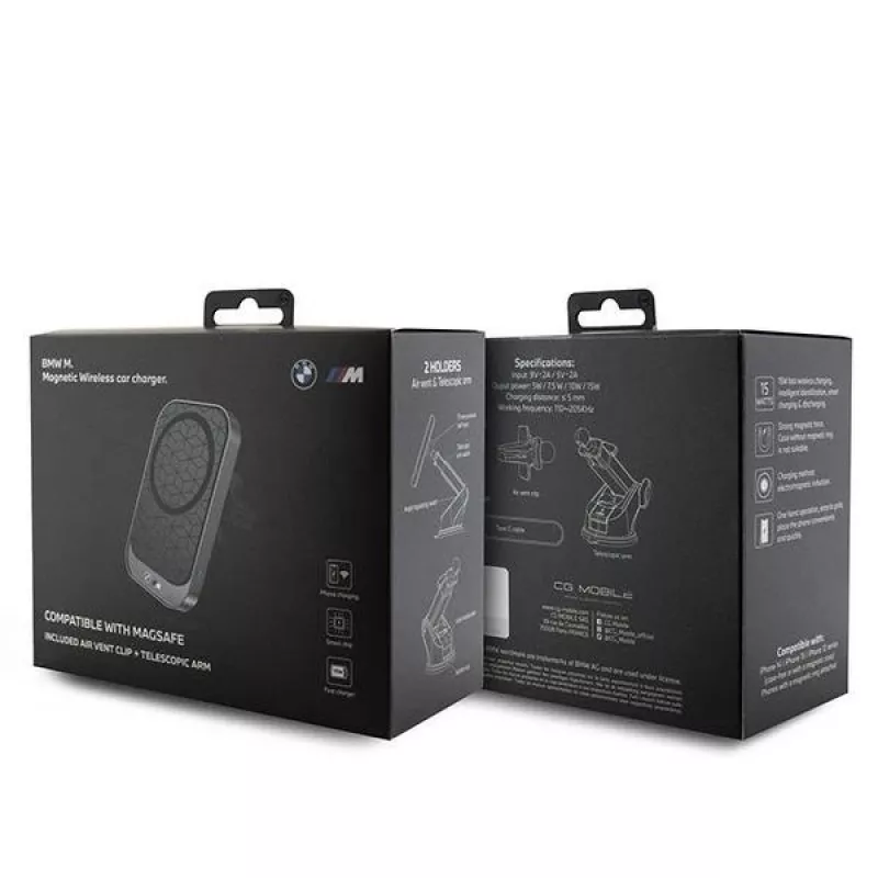 Supporto a induzione wireless BMW BMW000678 15W – caricabatterie wireless e supporto per telefono