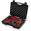 Set di pinze crimpatrici Knipex 97 91 04 V01 grigio arancione rosso 5 pezzi