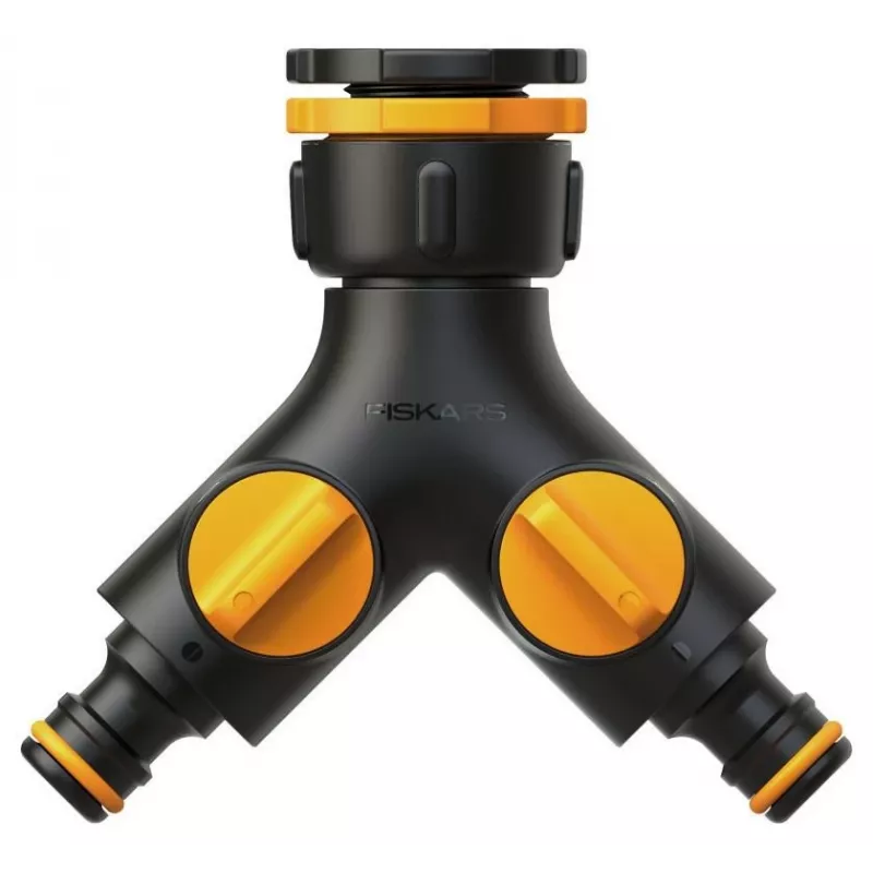 Fiskars 1027061 raccordo per tubo dell'acqua connettore per rubinetto nero, arancione 1 pezzo