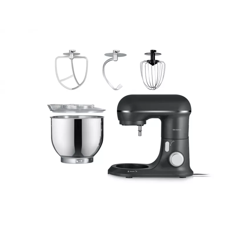 Robot da cucina SEVERIN KM 3899 — 1200 W, ciotola in acciaio inox 5,3 l, nero