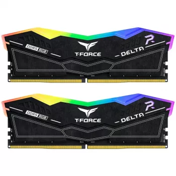 DIMM 32 GB DDR5-6400 (2x 16 GB) kit dual, memoria nera, FF3D532G6400HC32ADC01, Delta RGB, INTEL XMP, AMD EXPO