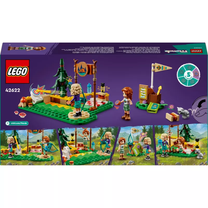 LEGO Friends Campo avventura con tiro con l'arco 42622 — 157 pezzi, 2 minifigure, età 6+