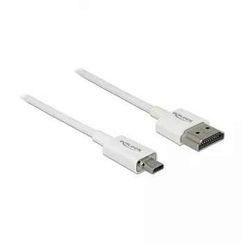 Cavo HDMI DeLOCK 85147 0,25 m Type-A su Type-D bianco