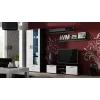 Cama supporto TV SOHO 140 nero/bianco lucido