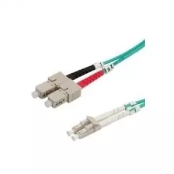 Value 21.99.8711 cavo di connessione in fibra ottica (1x connettore LC - 1x connettore SC) 50/125 1,00 m turchese