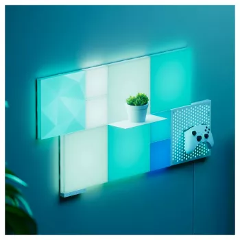 Pannello LED Nanoleaf N8100E00-2TBS — quadrato RGB, alimentato DC, confezione da 2