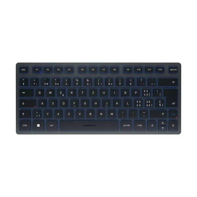 Tastiera Bluetooth CHERRY KW 7100 MINI BT QWERTZ svizzero blu wireless