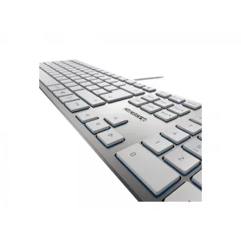 Tastiera CHERRY KC 6000 sottile universale USB QWERTZ tedesco argento