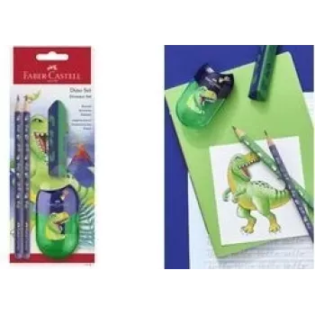 Set di scrittura Faber-Castell Dino verde 111519 — Set di scrittura Faber-Castell Dino verde