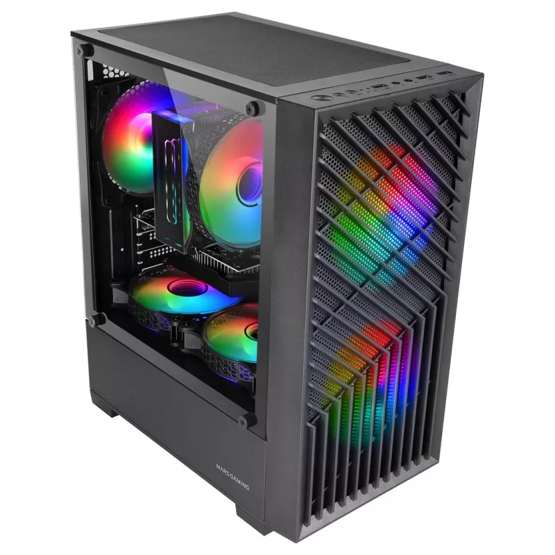 Tacens Mars MC-VORTEX case mATX, nero, 3 ventole FRGB da 120 mm