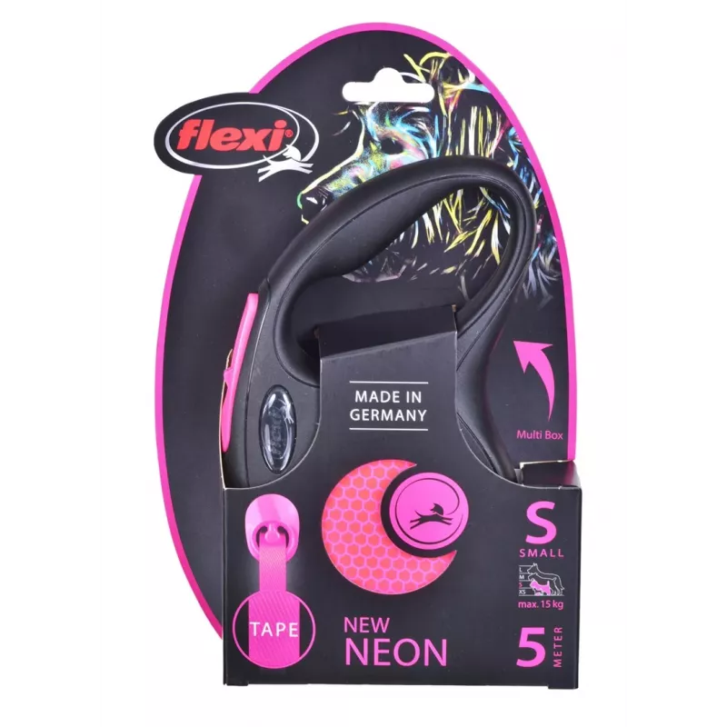 Flexi New Neon S 5 m guinzaglio automatico per cani