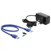 Case per HDD DeLOCK 42612 nero 3,5 pollici