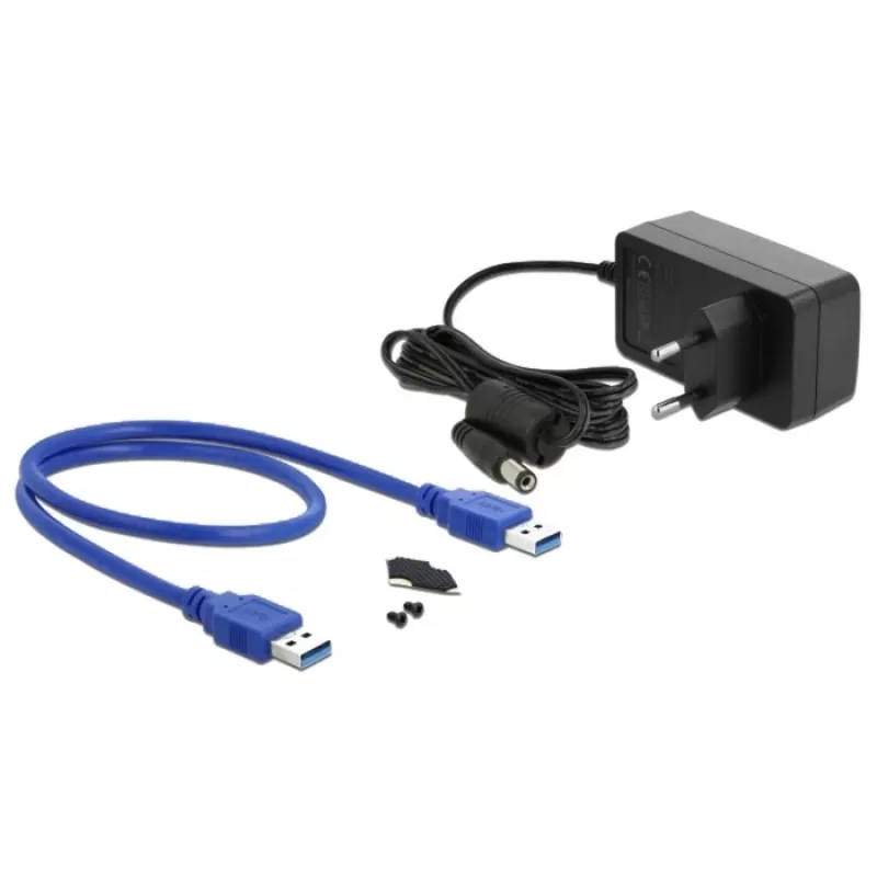 Case per HDD DeLOCK 42612 nero 3,5 pollici
