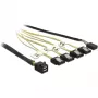 Cavo DeLOCK Mini SAS HD SFF-8643 a 4xSATA 7p 1m