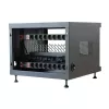 Organizer per cavi da rack TECHLY 367652 con fissaggio adesivo 3M, acciaio, 550×550×410 mm, nero