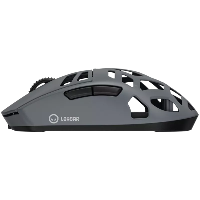 LORGAR MSE90W, mouse gaming wireless Elite in lega di magnesio, grigio scuro