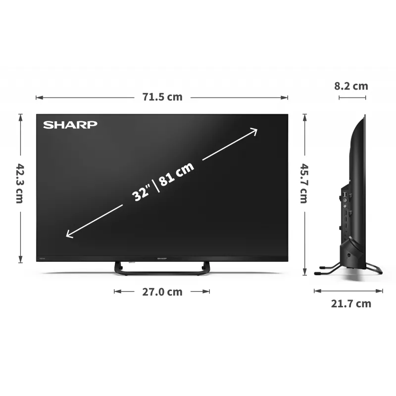 Sharp 32HF3865E Smart TV 32 pollici con Google TV