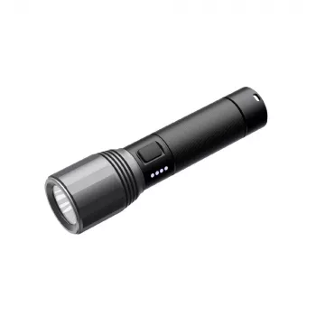 Torcia portatile Nextool T10 — 2000 lm, fascio 220 m, USB‑C, IPX7, corpo in alluminio, 152 mm