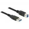 Cavo USB DeLOCK 85065 USB 3.2 Gen 1 0,5 m USB A USB B nero