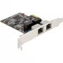 Delock scheda PCI Express x1 a 2 x RJ45 Gigabit LAN RTL8111 (88615)