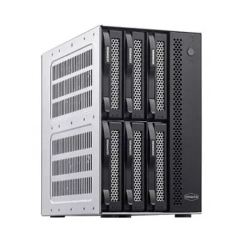 TerraMaster D6-320 disk array desktop nero 6 unità HDD SSD
