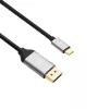 Akyga AK-AV-16 Cavo USB-C a DisplayPort, 4K 60 Hz, 1,8 m, nero