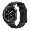 OnePlus Watch 2 smartwatch 46 mm, 3,63 cm (1,43") AMOLED, 466 x 466 pixel, cinturino in fluoroelastomero, misura polso 140-210 mm, GPS, nero