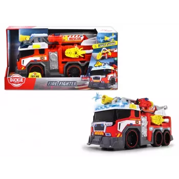Auto giocattolo vigili del fuoco Dickie modello 203307000 — a batteria, da 3 anni, colori: nero/blu/rosso/bianco/giallo