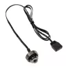 Tappo LED ARGB XSPC G1/4 5V 3 pin, nero/cromo