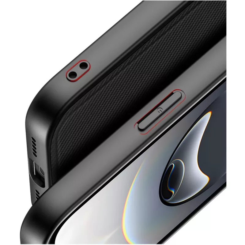Cover Nevox 2499 custodia per cellulare nero per iPhone 16e 15,5 cm