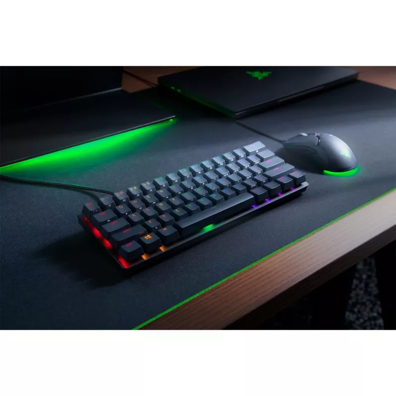 Huntsman Mini, tastiera gaming nera, layout DE, Razer Linear Optical (Red)