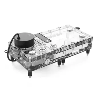 Alphacool Core Flat Reservoir 240, con pompa VPP - destra
