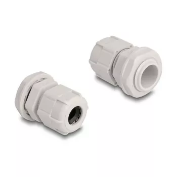 Pressacavo M16 DELOCK, plastica, grigio, confezione da 10