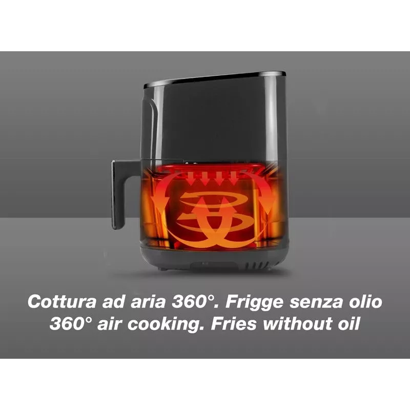 Friggitrice ad aria Beper P101FRI051 5 L 1400 W nera