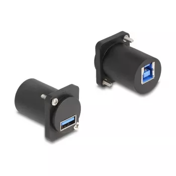 DeLOCK Modulo D-Type USB 5 Gbps da connettore femmina Type-A a connettore femmina Type-B nero