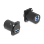 DeLOCK Modulo D-Type USB 5 Gbps da connettore femmina Type-A a connettore femmina Type-B nero