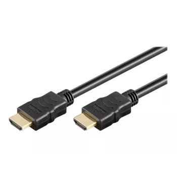 Wentronic goobay Series 2.0 - Highspeed - Cavo HDMI con Ethernet - HDMI maschio a HDMI maschio - 15 m - Doppio isolamento - nero - 4K Ultra HD s