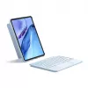 Tastiera Inateck KB04122 QWERTZ Bluetooth con touchpad, batteria ricaricabile integrata da 500 mAh, blu