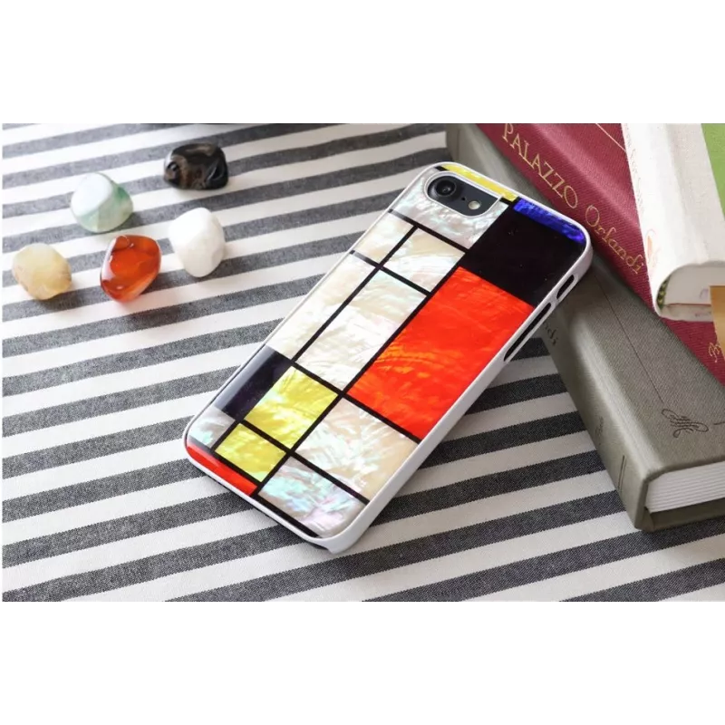 Custodia iKins per Apple iPhone 8 / 7 Mondrian bianco
