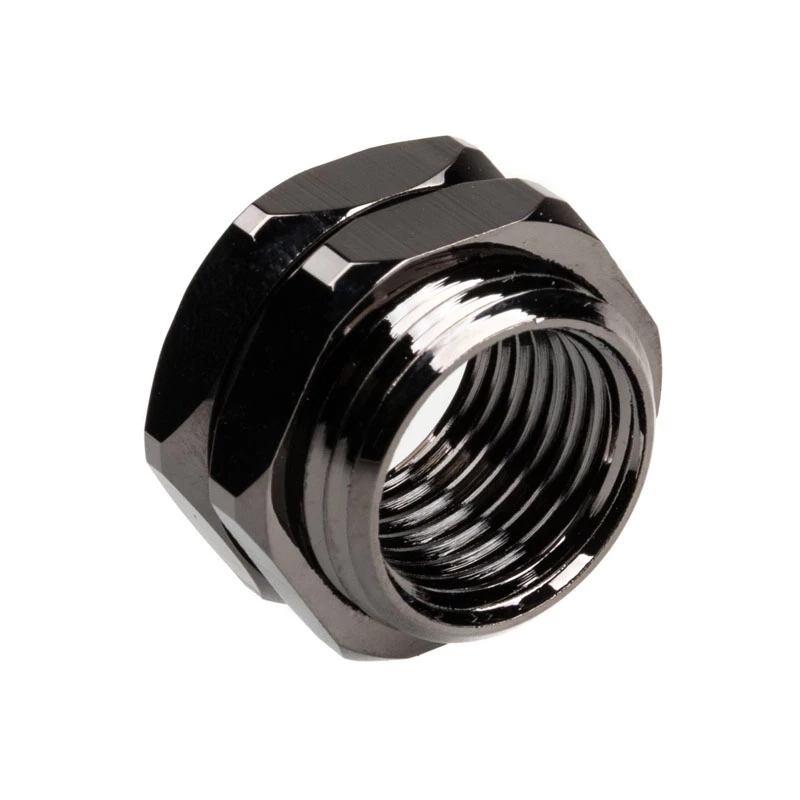 XSPC G1/4 Raccordo passaparete passante per case, Cromo nero