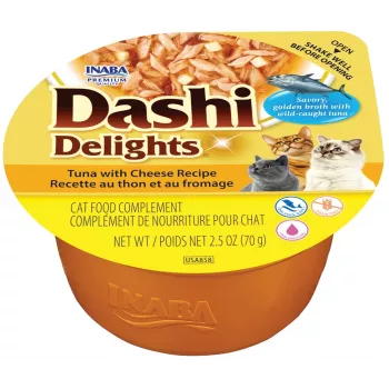 INABA Dashi Delights ricetta al tonno con formaggio cibo umido per gatti 70 g