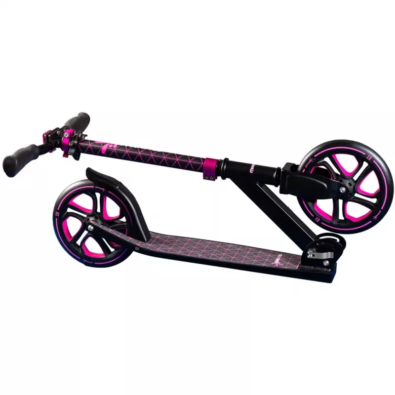 Monopattino in alluminio Pro 215 mm (nero/rosa)